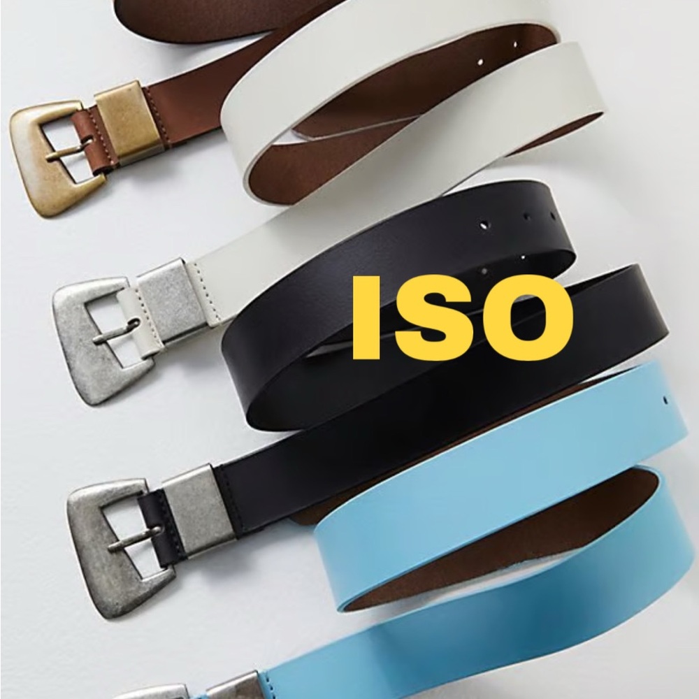 ISO Free People Black Siggy Belt
